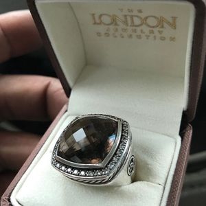 David Yurman chocolate Quartz w/diamonds